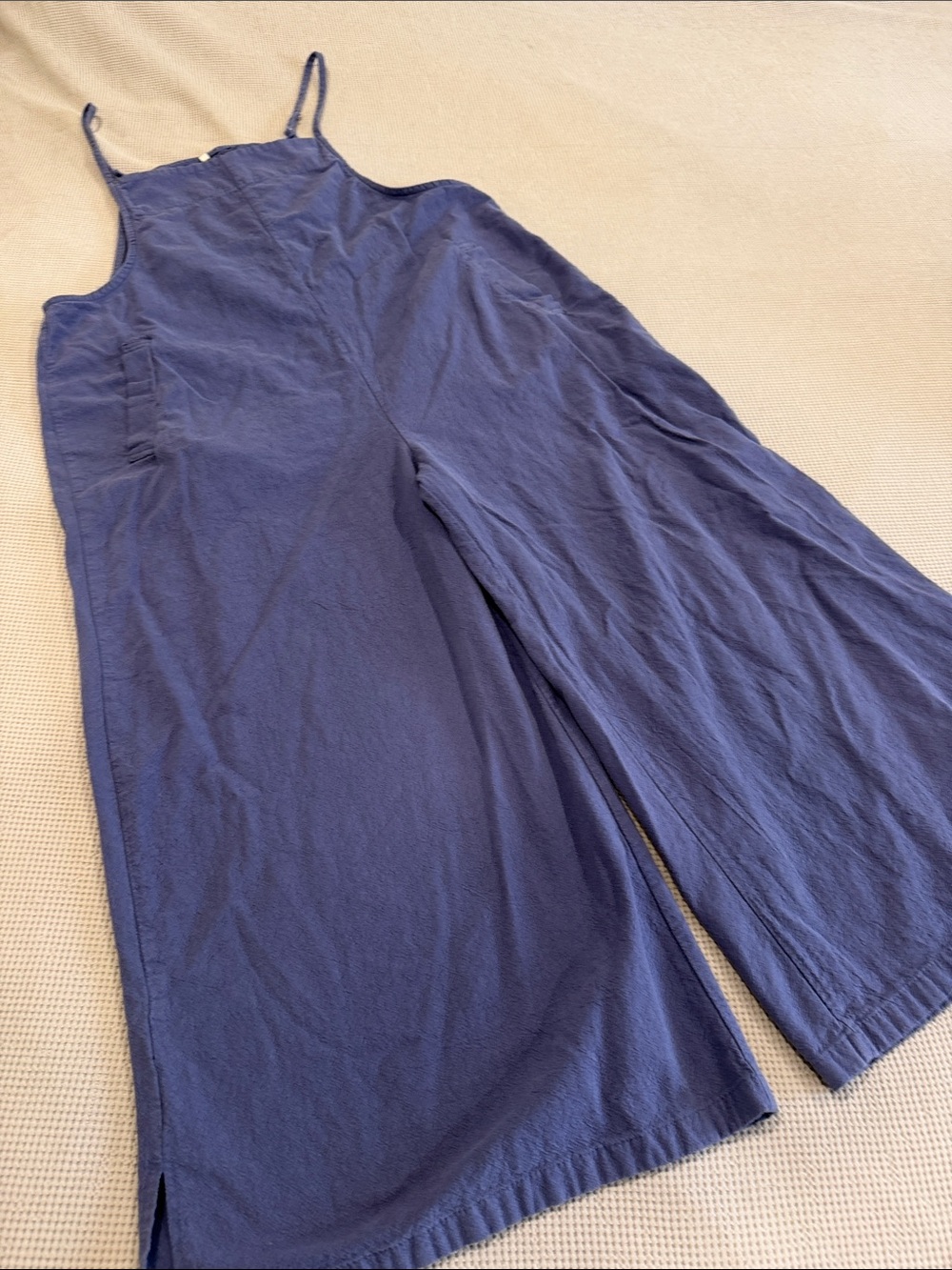 Women's Navy Wide-Leg Jumpsuit